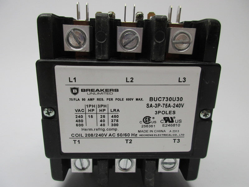 BREAKERS UNLIMITED BUC730U30 75A 208/240VAC NSNP