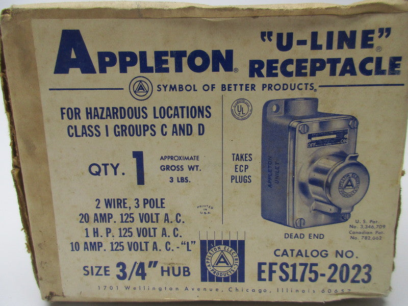 APPLETON EFS175-2023 NSFS