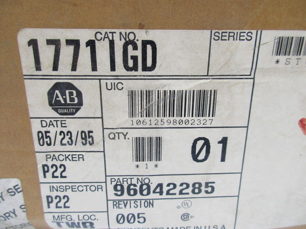 ALLEN BRADLEY 1771-IGD NSMP