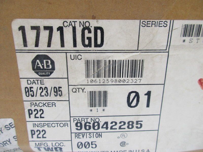 ALLEN BRADLEY 1771-IGD NSMP