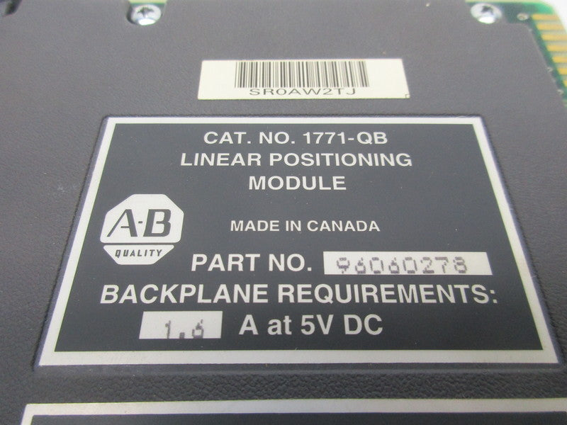 ALLEN BRADLEY 1771-QB SER. B F/W B UNMP