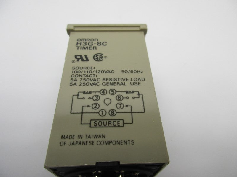 OMRON H3G-8C 0-1.0SEC 100/110/120VAC NSNP