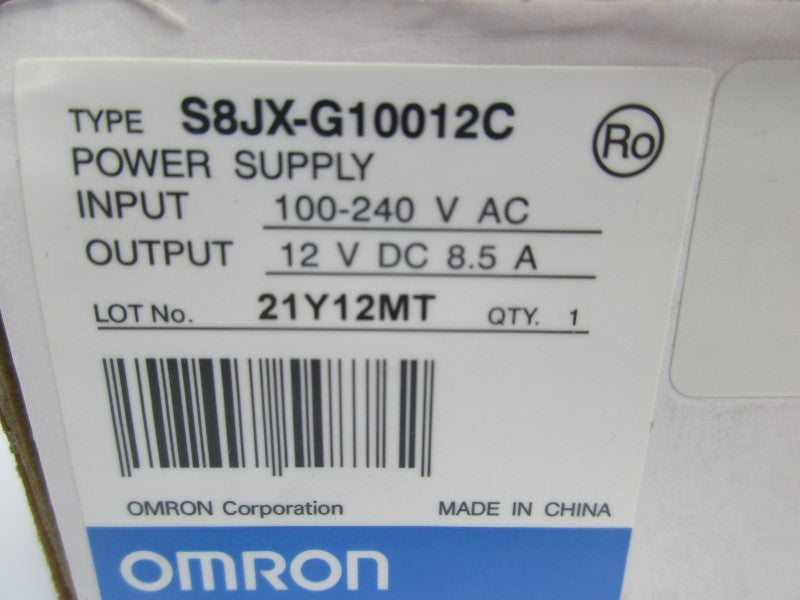 OMRON S8JX-G10012C NSMP