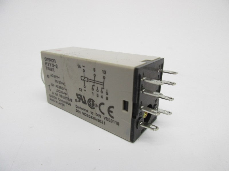 OMRON H3YN-2 1-10S/1-10MIN 24VAC NSNP
