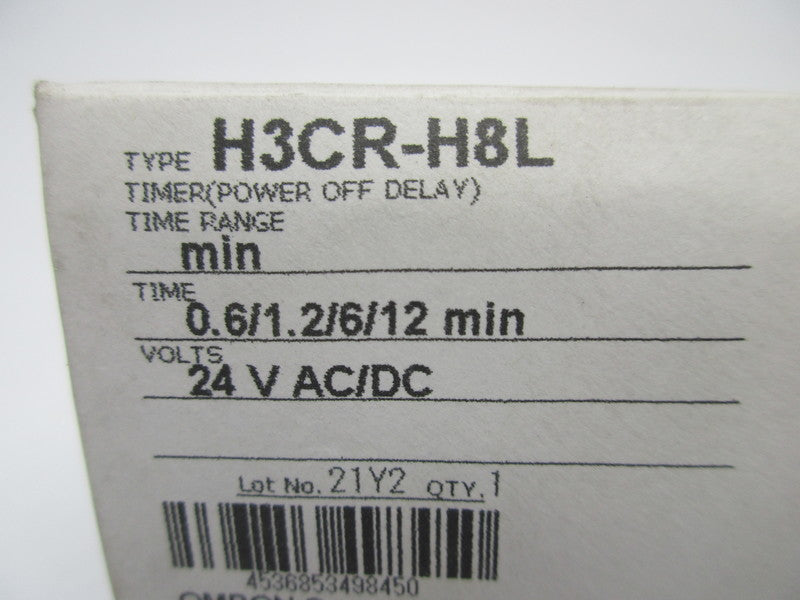 OMRON H3CR-H8L 0.6/1.2/6/12MIN 24VAC/DC NSMP