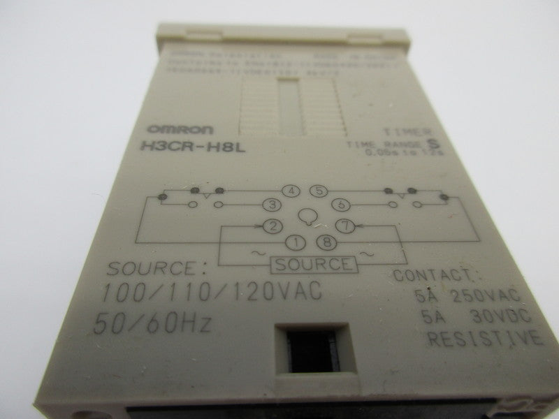 OMRON H3CR-H8L 0.05S/12S 100/110/120VAC NSNP