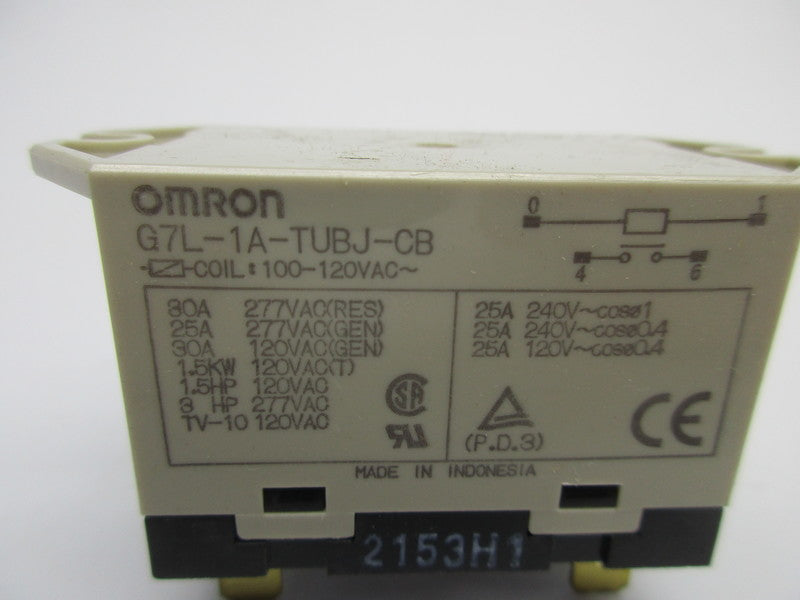 OMRON G7L-1A-TUBJ-CB 100-120VAC NSNP