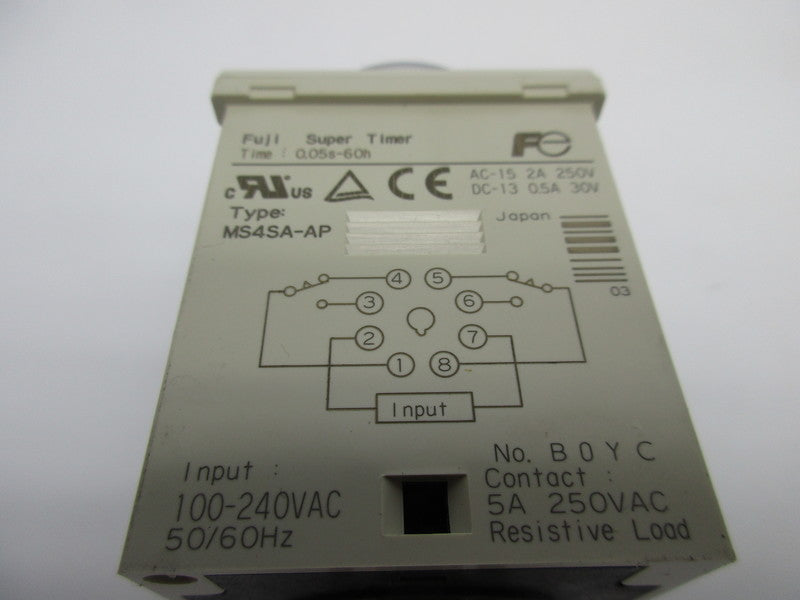 FUJI ELECTRIC MS4SA-AP 0.05S-60H 100-240VAC NSNP