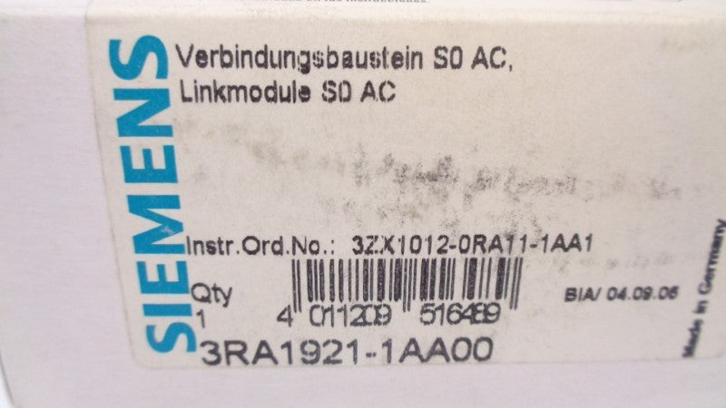 SIEMENS 3RA1921-1AA00 NSMP
