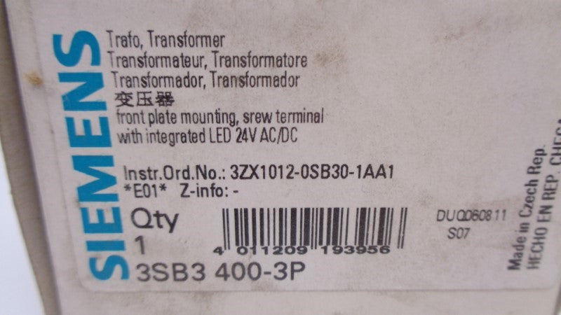 SIEMENS 3SB3400-3P NSMP