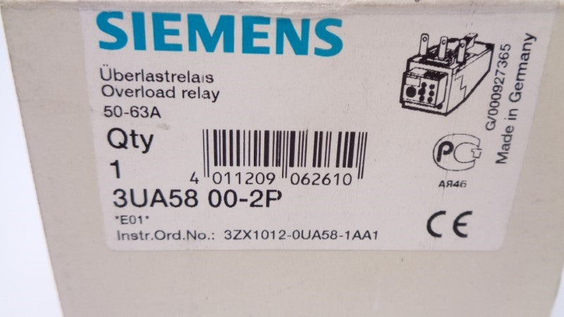 SIEMENS 3UA5800-2P 50-63A 600VAC NSMP