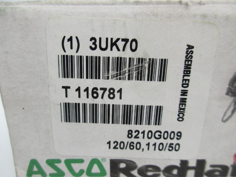 ASCO 8210G009 3UK70 120/60 110/50 NSMP