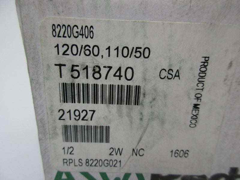 ASCO 8220G406 120/60 110/50 NSMP
