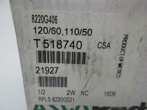ASCO 8220G406 120/60 110/50 NSMP