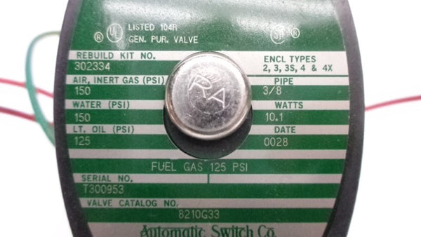 ASCO 8210G33 UNMP