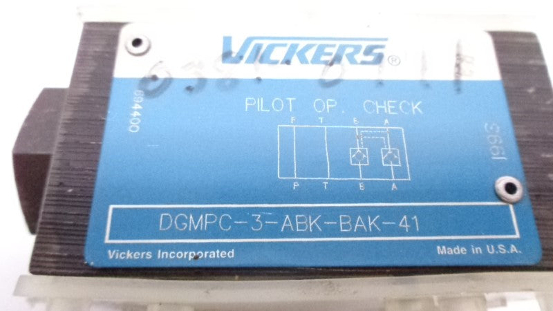VICKERS DGMPC-3-ABK-BAK-41 (AS PICTURED) NSNP