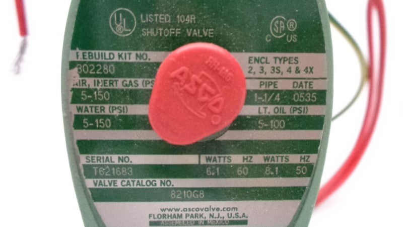 ASCO 8210G8 UNMP