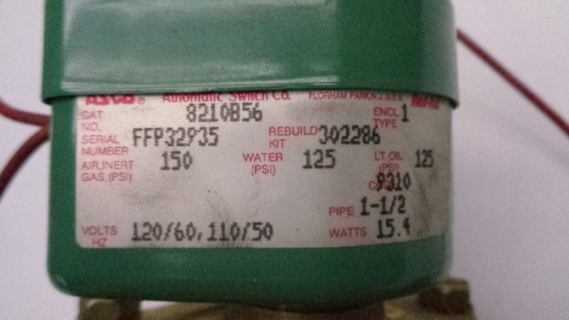 ASCO 8210B56 110/120V UNMP