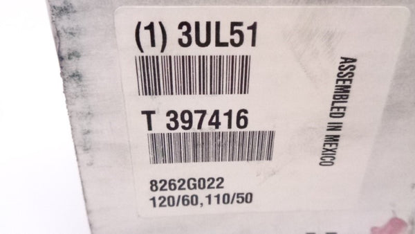 ASCO 8262G022 3UL51 110/120V NSMP