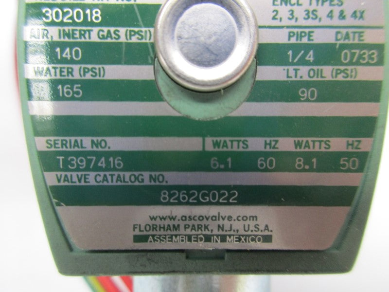 ASCO 8262G022 UNMP