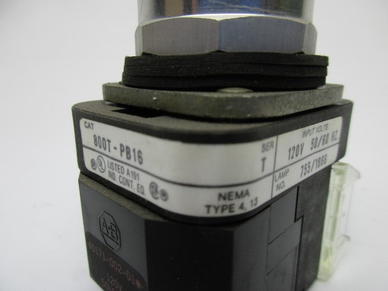 ALLEN BRADLEY 800T-PB16 SER. T UNMP