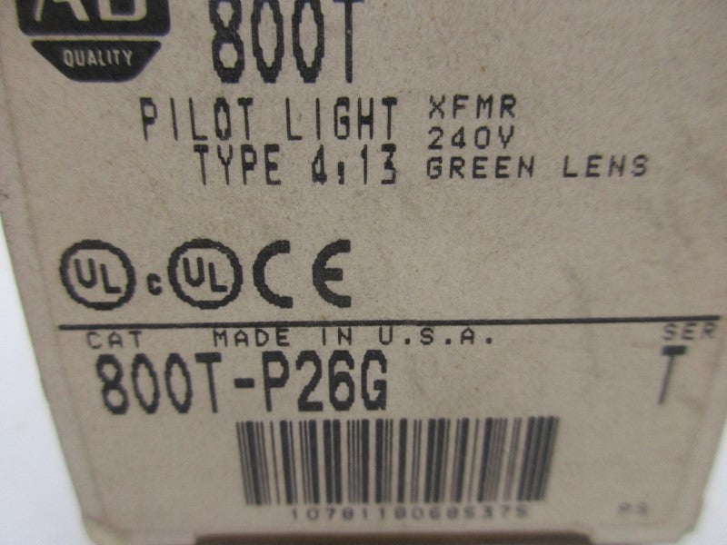 ALLEN BRADLEY 800T-P26G SER. T NSMP