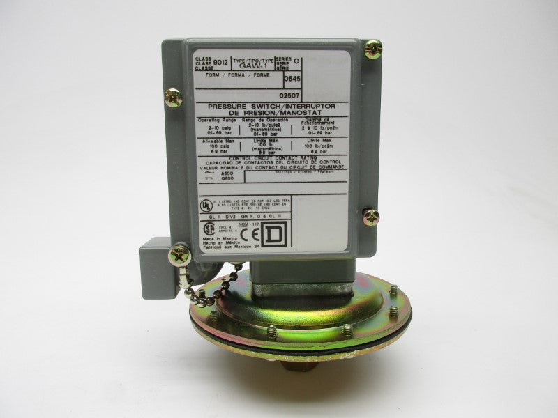 SQUARE D 9012GAW-1 SER. C 5PSI NSMP