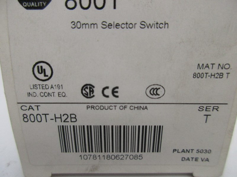 ALLEN BRADLEY 800T-H2B SER. T (AS PICTURED) NSMP