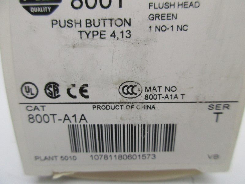 ALLEN BRADLEY 800T-A1A SER. T NSMP