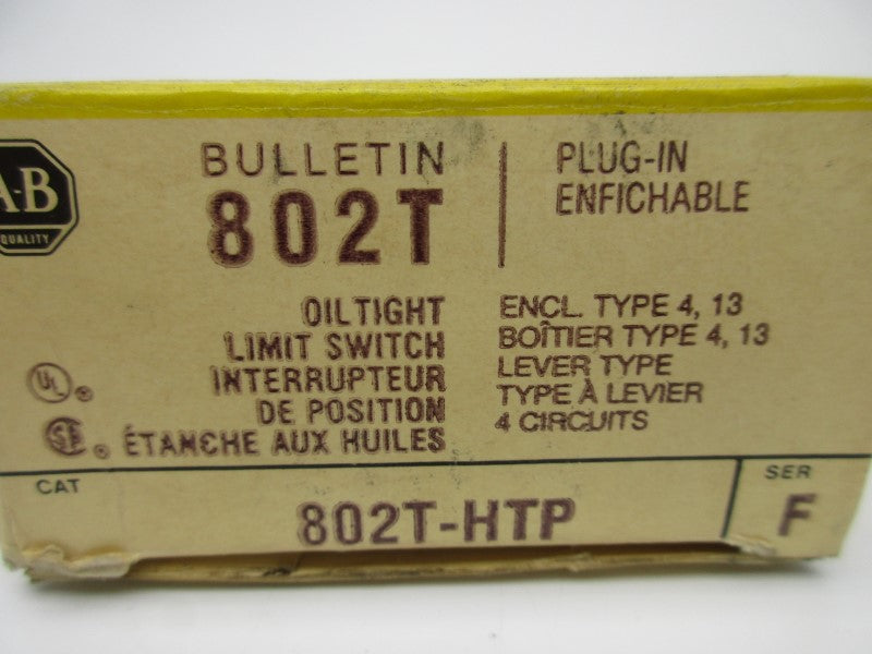 ALLEN BRADLEY 802T-HTP SER. F 120-300VAC 60A (BK/YL) NSMP