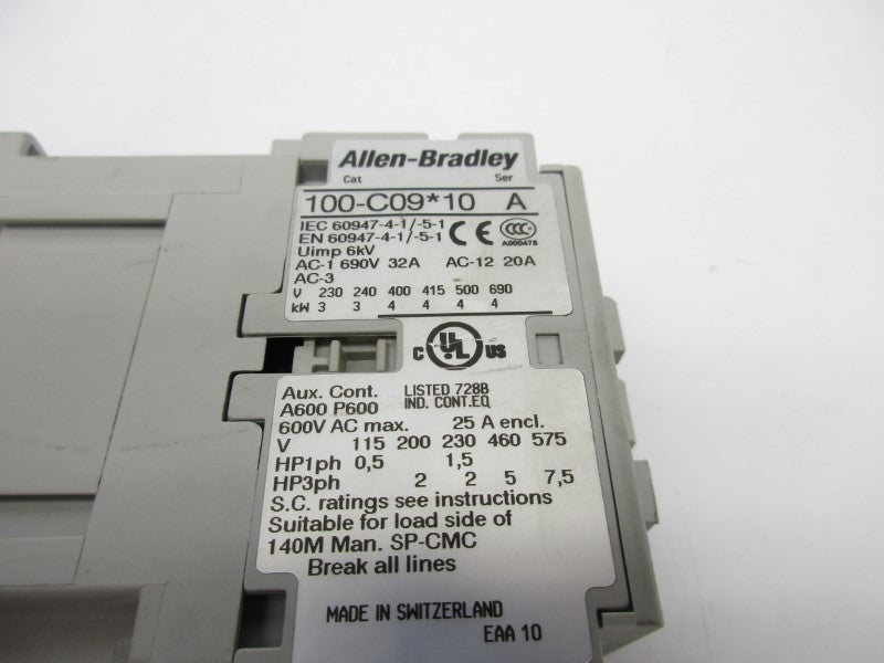 ALLEN BRADLEY 100-C09*10 SER. A 110/120V NSNP