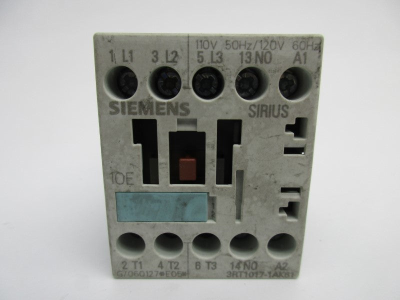 SIEMENS 3RT1017-1AK61 110/120V UNMP