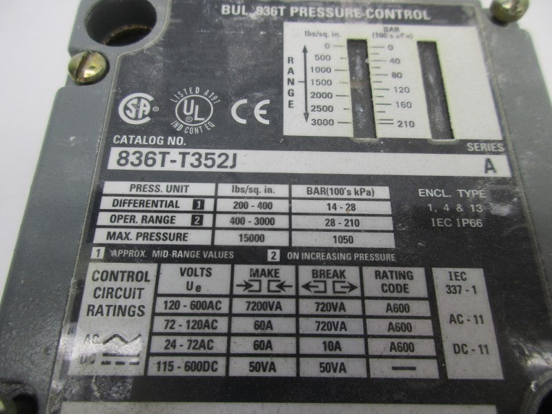 ALLEN BRADLEY 836T-T352J SER. A UNMP