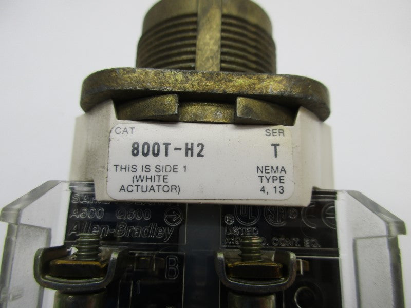 ALLEN BRADLEY 800T-H2 SER. T (AS PICTURED) UNMP