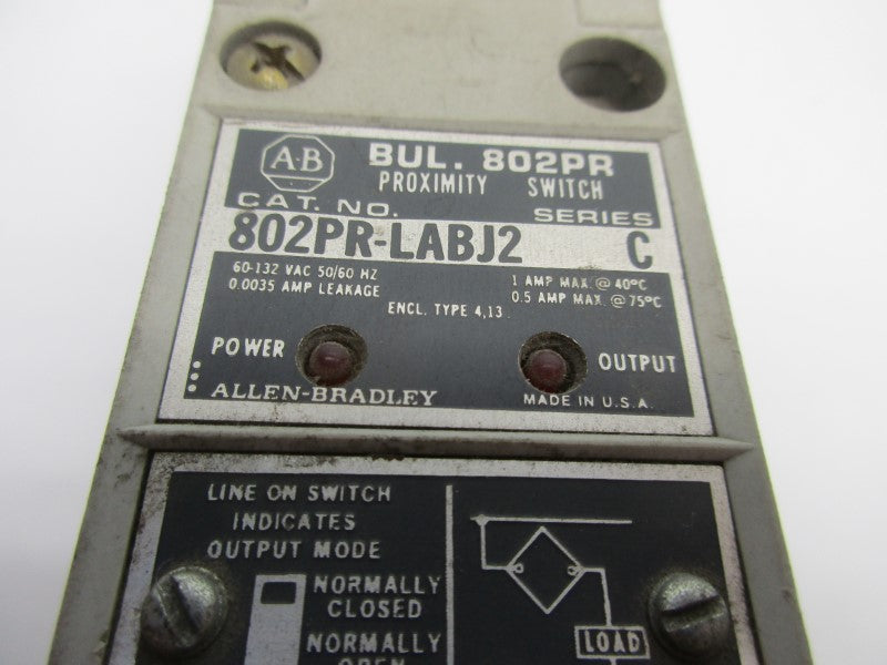 INDUSTRIAL SPARE PART 802PR-LABJ2 SER. C UNMP