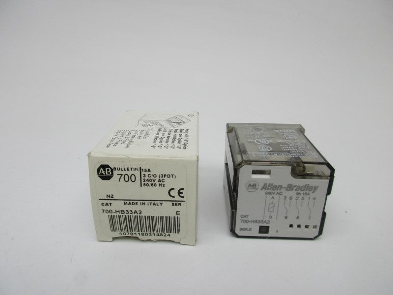 ALLEN BRADLEY 700-HB33A2 SER. E 15A 240VAC NSMP