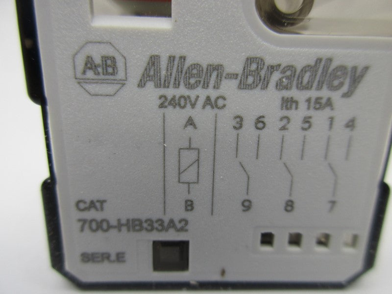 ALLEN BRADLEY 700-HB33A2 SER. E 15A 240VAC NSMP