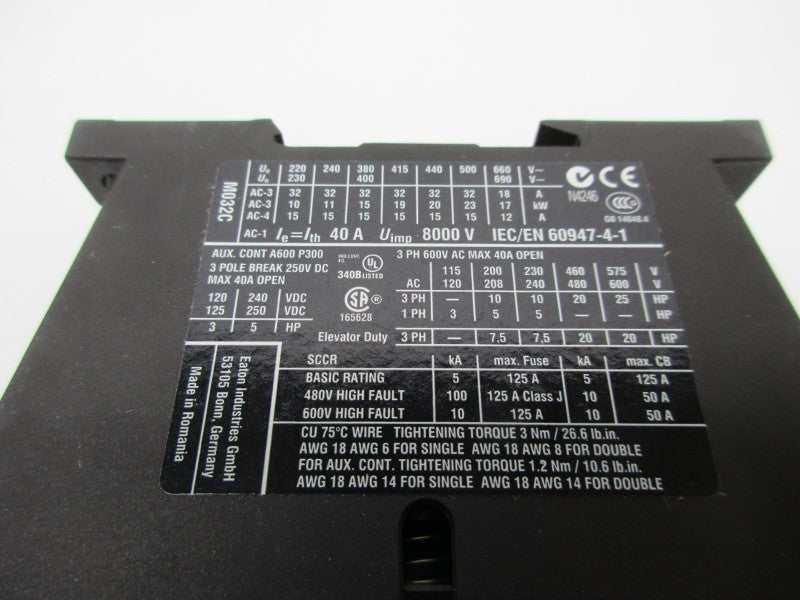 EATON XTCE032C10 110/120V NSNP