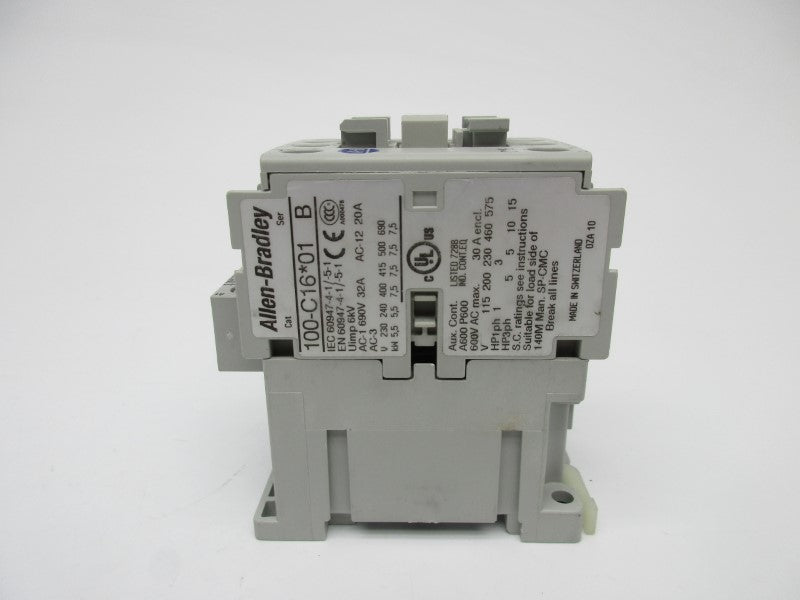 ALLEN BRADLEY 100-C16D01 SER. B 110/120V NSNP