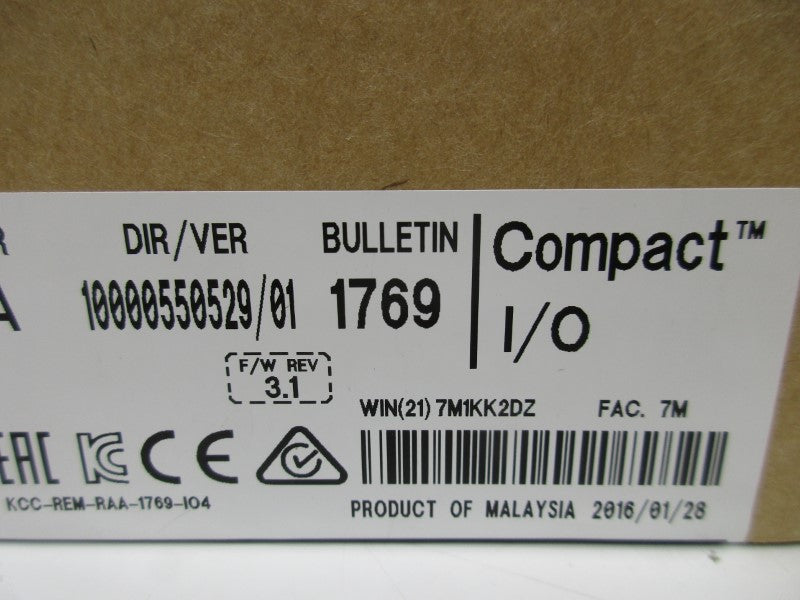 ALLEN BRADLEY 1769-OB32 SER. A F/W 3.1 DATE: 01/2016 NSFS
