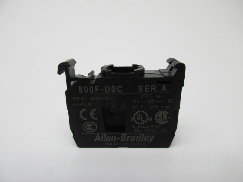ALLEN BRADLEY 800F-D0C SER. A UNMP