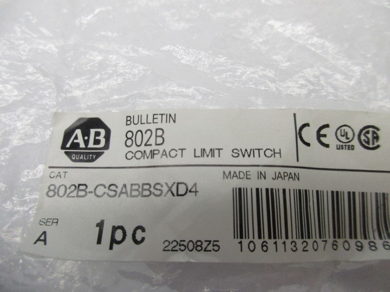 ALLEN BRADLEY 802B-CSABBSXD4 SER. A NSMP