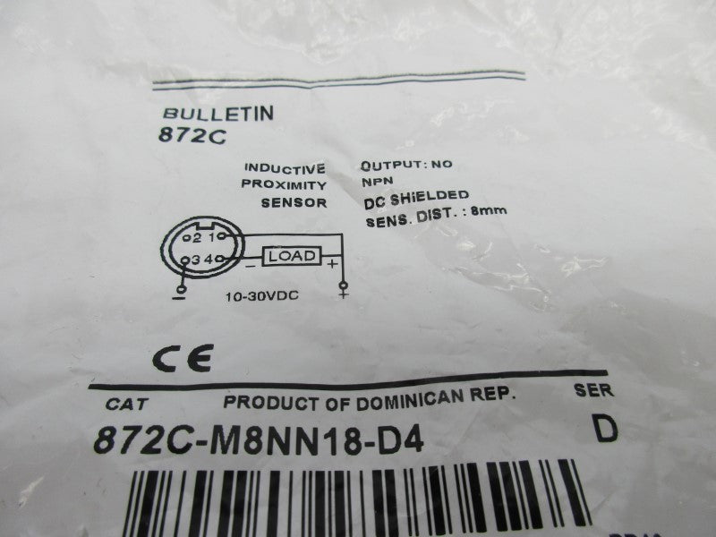 ALLEN BRADLEY 872C-M8NN18-D4 SER. D NSMP