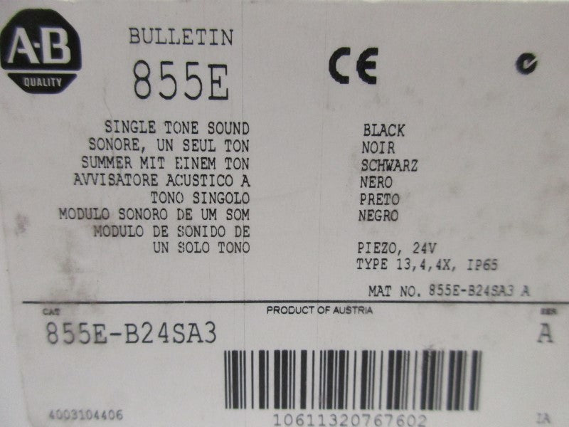 ALLEN BRADLEY 855E-B24SA3 SER. A (WH) NSMP
