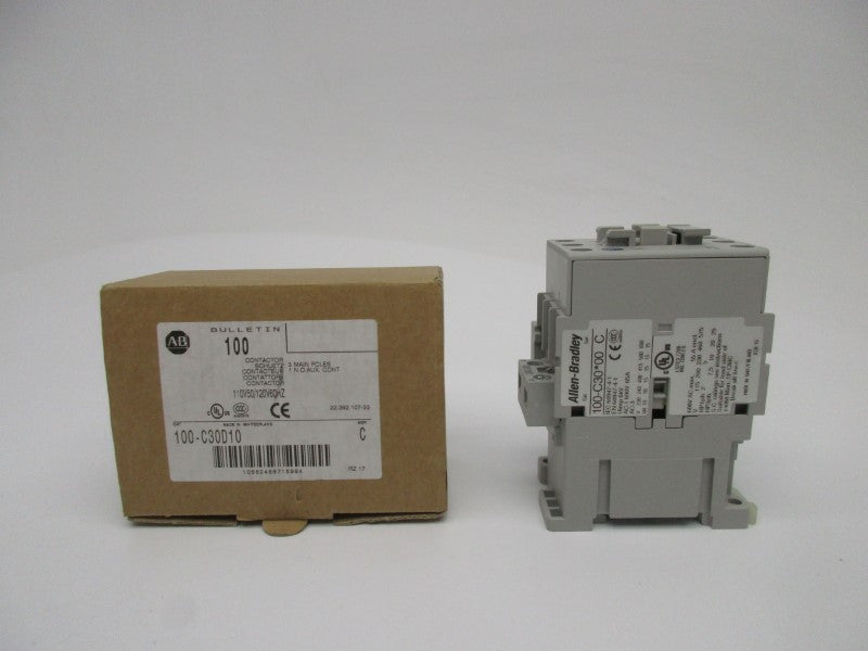 ALLEN BRADLEY 100-C30D10 SER. C 110/120V (BR/WH) NSMP