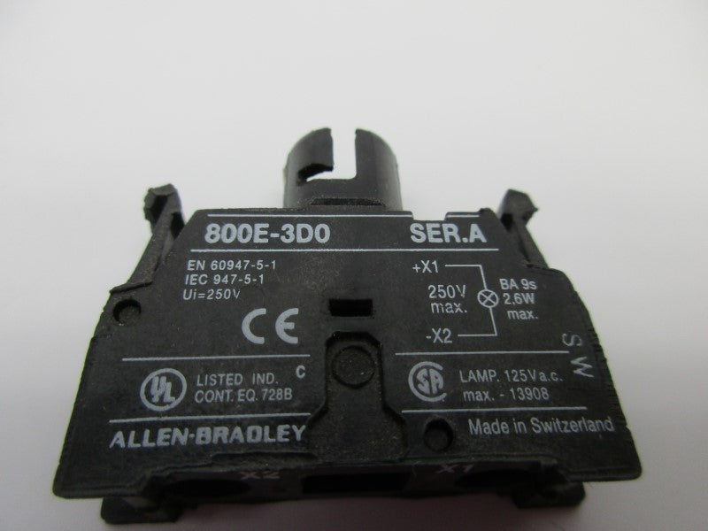 ALLEN BRADLEY 800E-3D0 SER. A UNMP