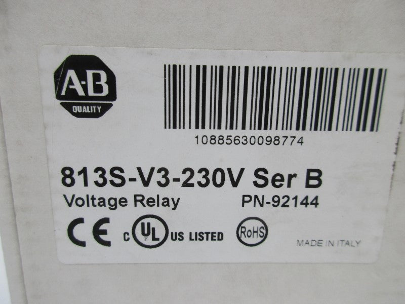 ALLEN BRADLEY 813S-V3-230V SER. B 8A 240V NSMP