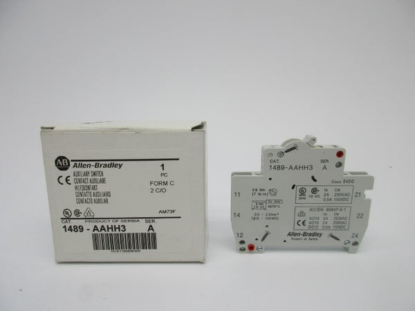 ALLEN BRADLEY 1489-AAHH3 SER. A 250VAC 3A (WH) NSMP