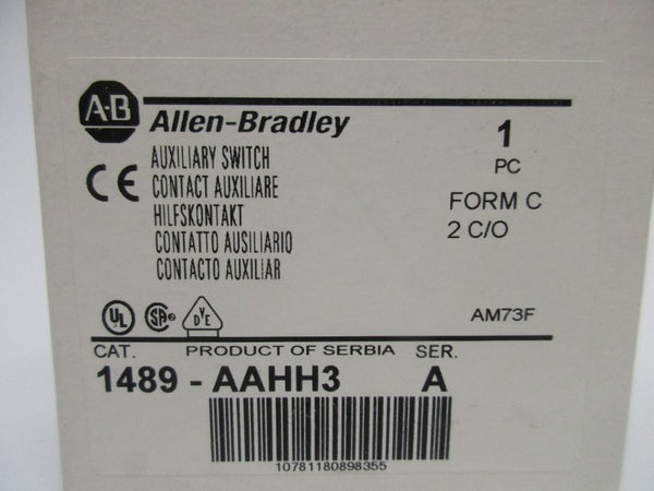 ALLEN BRADLEY 1489-AAHH3 SER. A 250VAC 3A (WH) NSMP