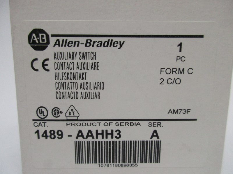 ALLEN BRADLEY 1489-AAHH3 SER. A 250VAC 3A (WH) NSMP